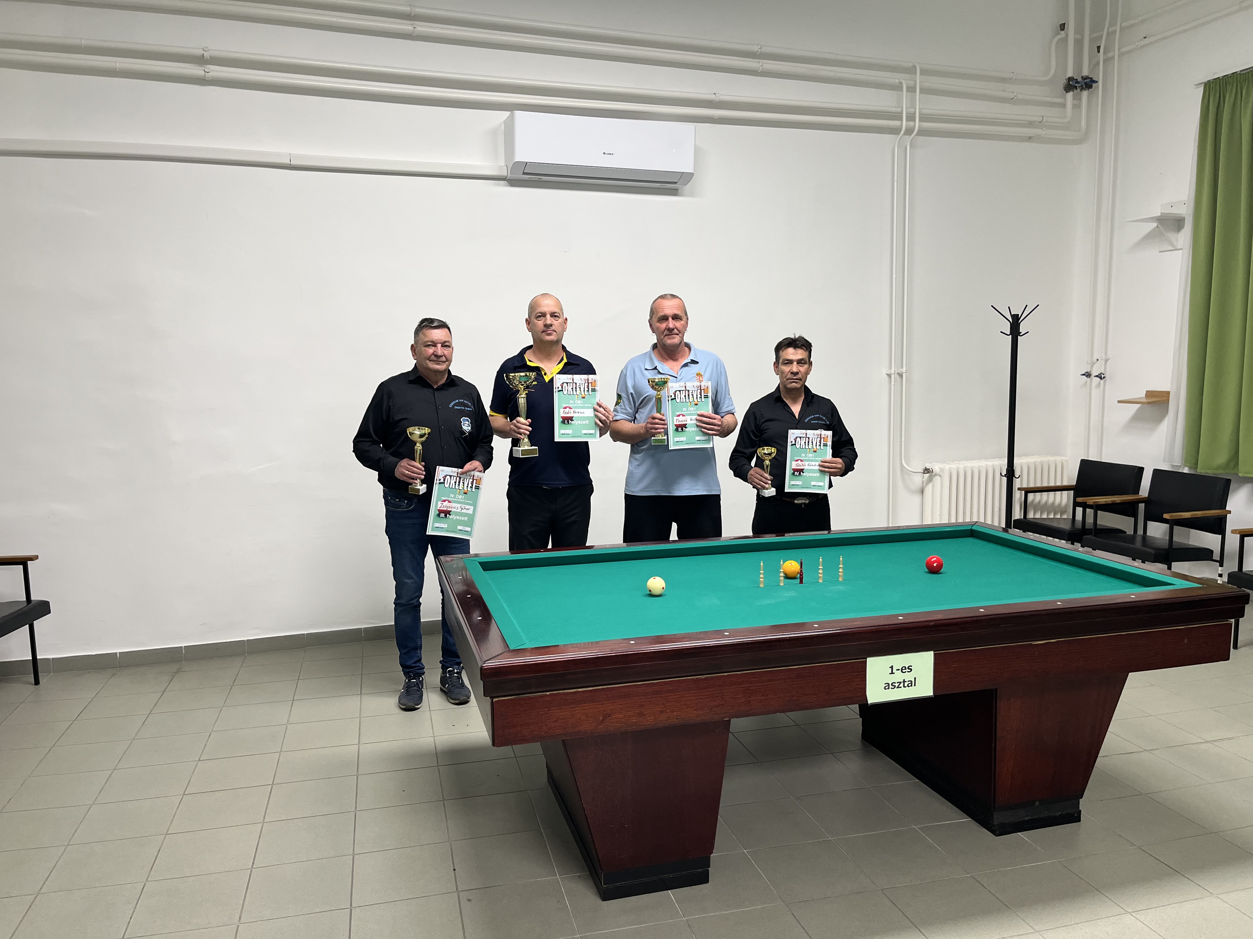 IV. OB1-es egyéni biliárdverseny beszámoló, eredmények